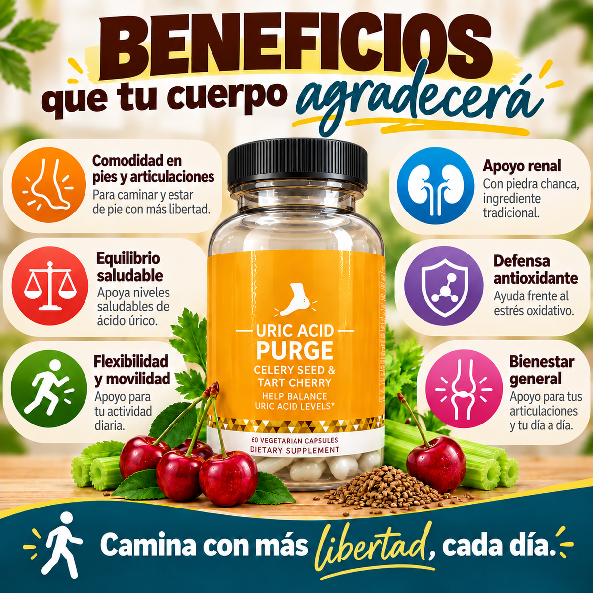 Uric Acid Purge – Suplemento para Articulaciones