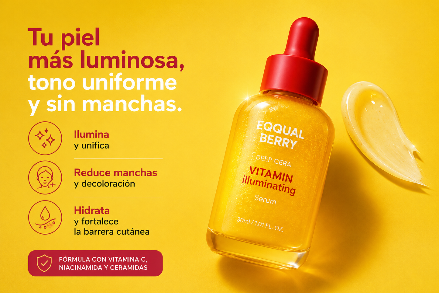 EQQUALBERRY Suero iluminador de vitaminas