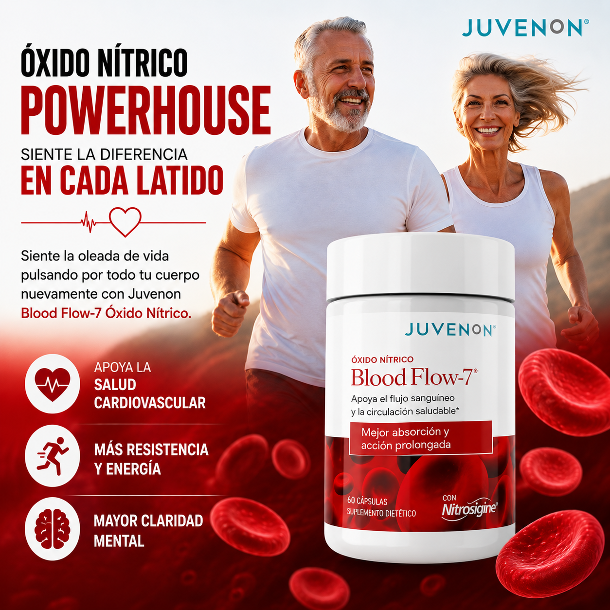Blood Flow-7® Óxido Nítrico | Apoyo para tu circulación y energía