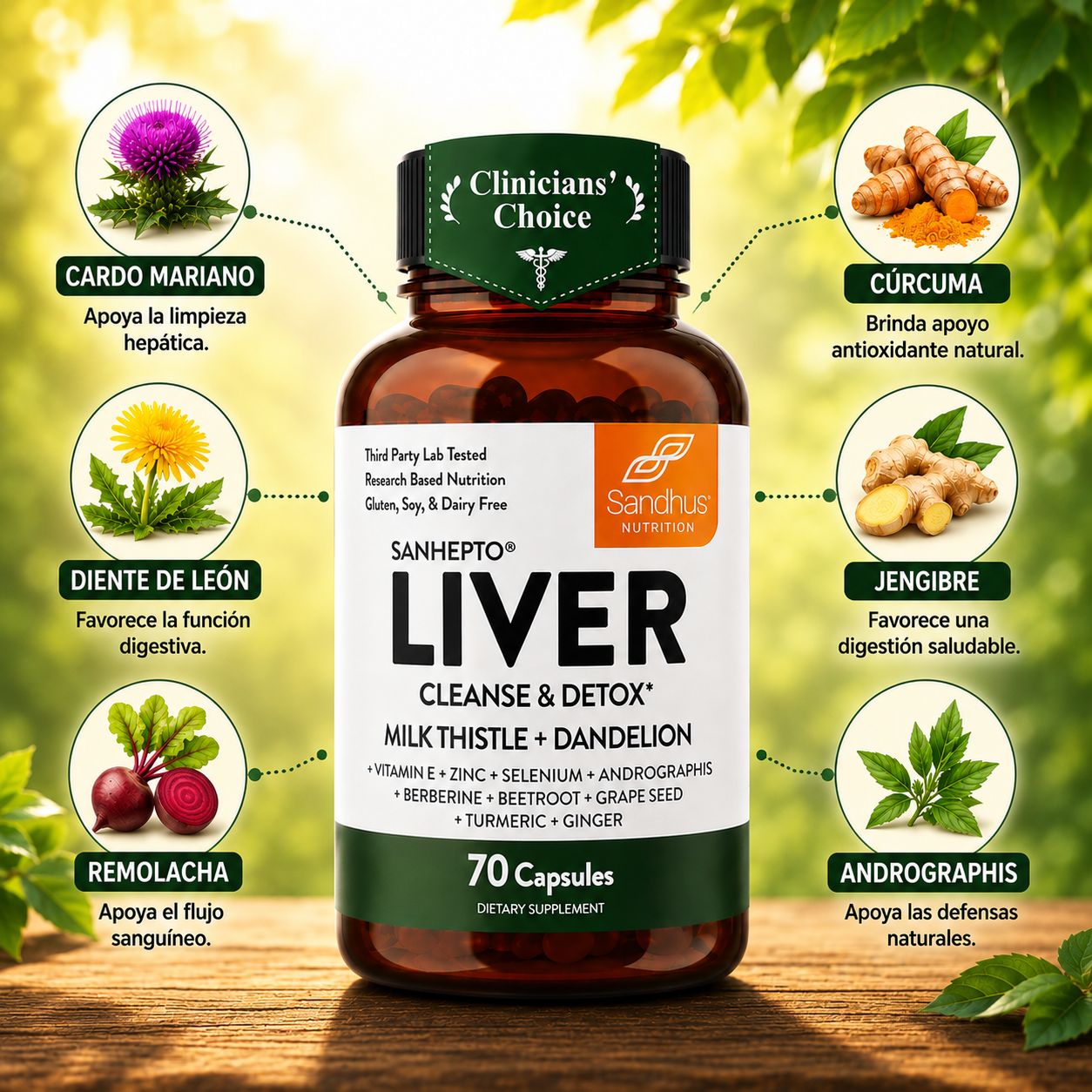 Oferta 2x1 Liver Cleanse|Fórmula Herbal para el Hígado