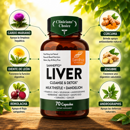 Oferta 2x1 Liver Cleanse|Fórmula Herbal para el Hígado