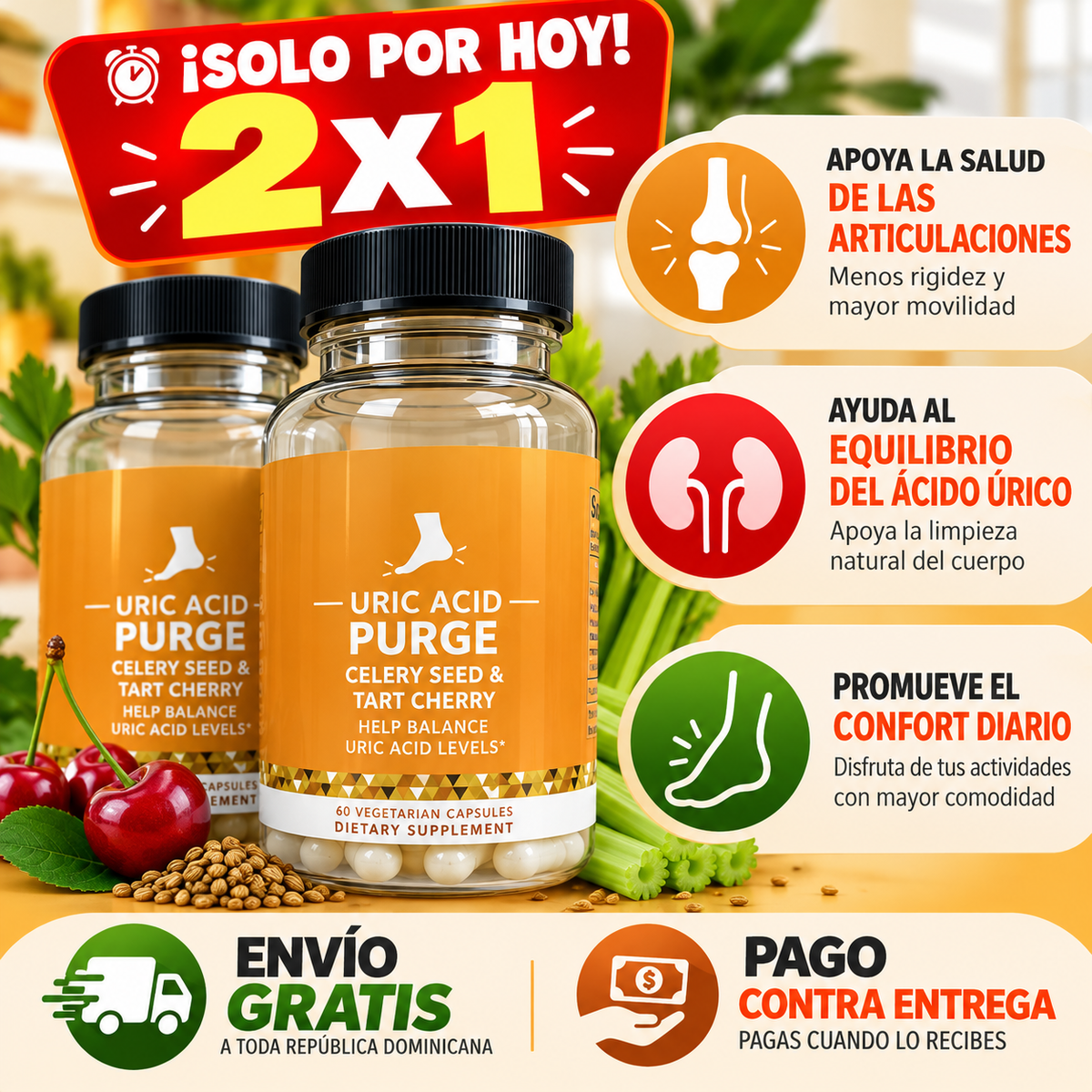 Uric Acid Purge – Suplemento para Articulaciones