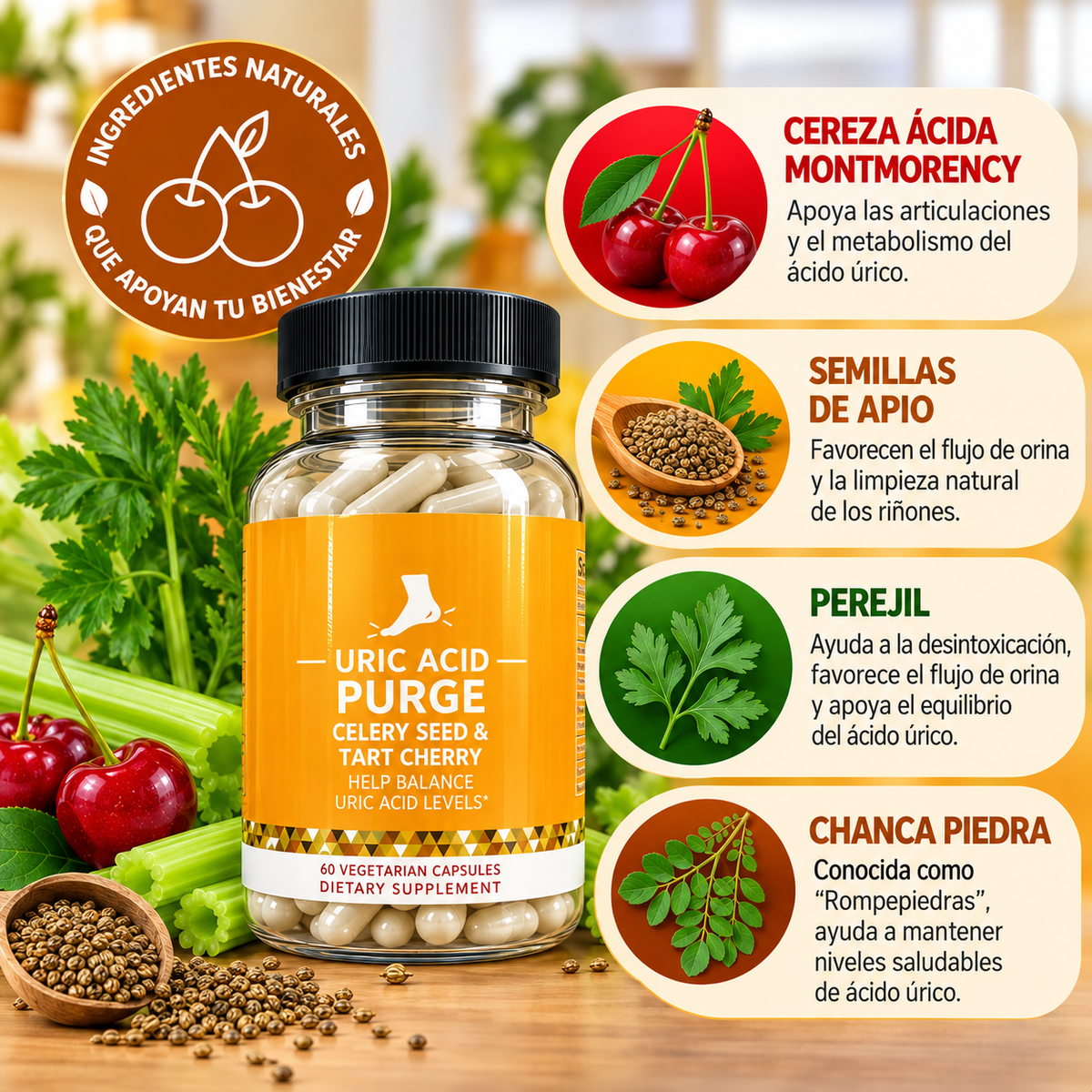 Uric Acid Purge – Suplemento para Articulaciones